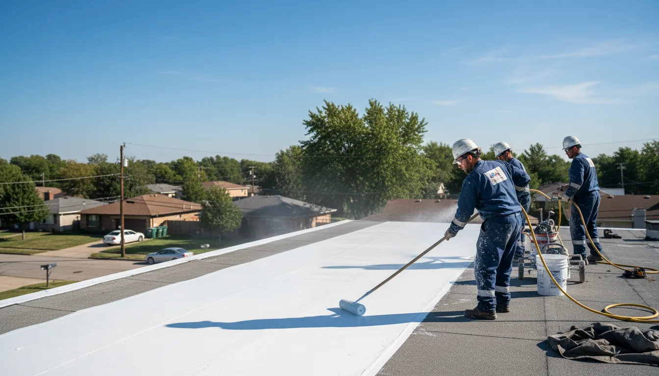 Commercial roof coating in Gravity, IA near me